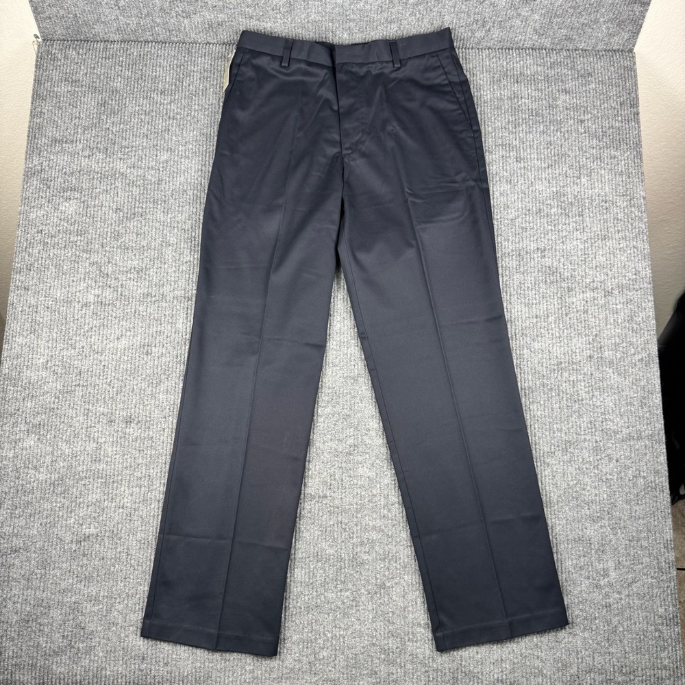 Dockers Pants Mens 34x34 Navy Signature Khaki D3 Classic Fit Flat Front NEW